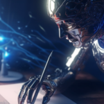 Image shows AI writing Text